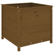 Vidaxl plantenbak 82,5x82,5x78 cm massief grenenhout honingbruin - afbeelding 2