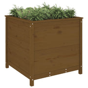 Vidaxl plantenbak 82,5x82,5x78 cm massief grenenhout honingbruin - afbeelding 3