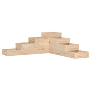 Vidaxl plantenbak 4-laags 106x104,5x36 cm massief grenenhout - afbeelding 2