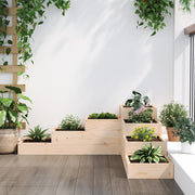 Vidaxl plantenbak 4-laags 106x104,5x36 cm massief grenenhout - afbeelding 3
