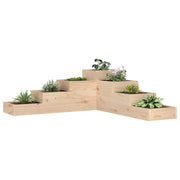 Vidaxl plantenbak 4-laags 106x104,5x36 cm massief grenenhout - afbeelding 1