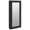 Vidaxl sieradenkast met spiegel wandgemonteerd 30x8,5x67 cm zwart