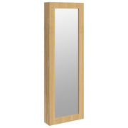 Vidaxl sieradenkast met spiegel wandgemonteerd 30x8,5x90 cm wit - afbeelding 2