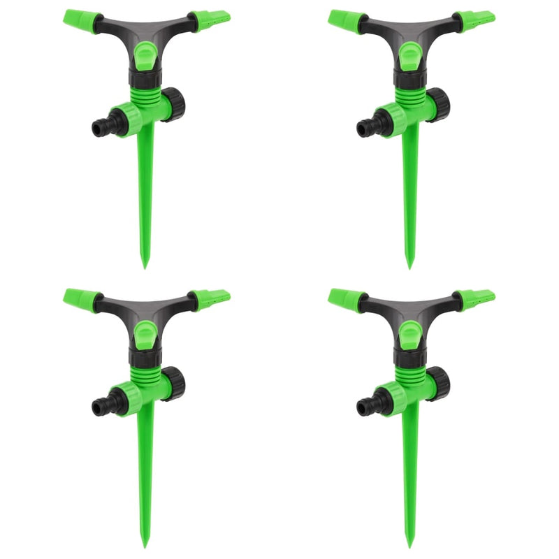 Vidaxl sproeiers 4 st 16x13,5x25,5 cm abs en pp groen en zwart
