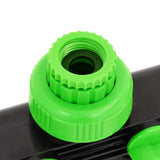 Vidaxl kraanadapter 4-wegs 19,5x6x11 cm abs pp groen en zwart - afbeelding 3