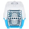 Vidaxl reismand 48x31,5x33 cm polypropeen wit en blauw