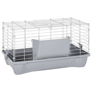Vidaxl dierenhok kleine dieren 58x32x31 cm polypropeen en metaal grijs - afbeelding 3