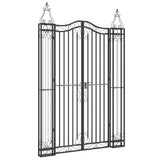 Vidaxl poort 121x8x180 cm smeedijzer zwart - afbeelding 2
