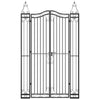 Vidaxl poort 121x8x200 cm smeedijzer zwart