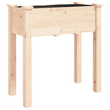 Vidaxl plantenbak met voering 71x37x76 cm massief vurenhout - afbeelding 2