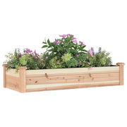 Vidaxl plantenbak verhoogd met voering 120x45x25 cm massief vurenhout - afbeelding 3