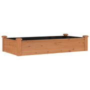 Vidaxl plantenbak verhoogd met voering 120x60x25 cm vurenhout bruin - afbeelding 2