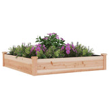 Vidaxl plantenbak verhoogd met voering 120x120x25 cm massief vurenhout - afbeelding 3