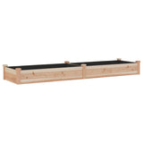 Vidaxl plantenbak verhoogd met voering 240x60x25 cm massief vurenhout - afbeelding 2