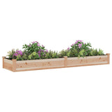 Vidaxl plantenbak verhoogd met voering 240x60x25 cm massief vurenhout - afbeelding 3