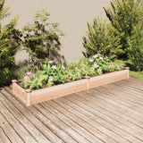 Vidaxl plantenbak verhoogd met voering 240x60x25 cm massief vurenhout - afbeelding 1