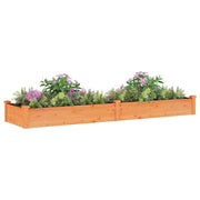 Vidaxl plantenbak verhoogd met voering 240x60x25 cm vurenhout bruin - afbeelding 3