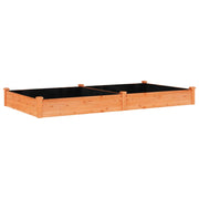 Vidaxl plantenbak verhoogd met voering 240x120x25 cm vurenhout bruin - afbeelding 2