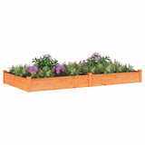 Vidaxl plantenbak verhoogd met voering 240x120x25 cm vurenhout bruin - afbeelding 3