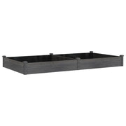 Vidaxl plantenbak verhoogd met voering 240x120x25 cm vurenhout grijs - afbeelding 2