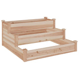 Vidaxl plantenbak verhoogd met voering 120x120x56 cm massief vurenhout - afbeelding 2