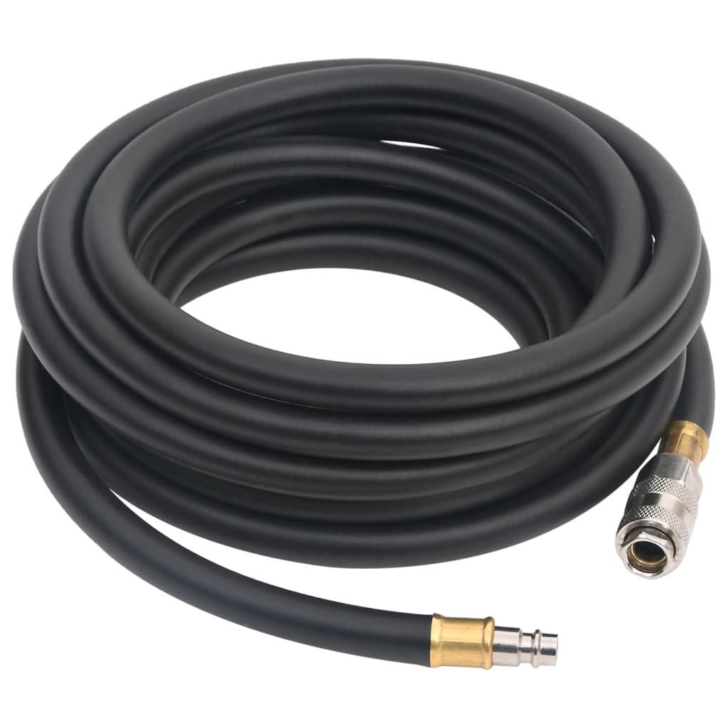 VidaXL Luchtslang hybride 0,6'' 2 m rubber en pvc zwart