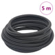 Vidaxl luchtslang hybride 0,6'' 5 m rubber en pvc zwart