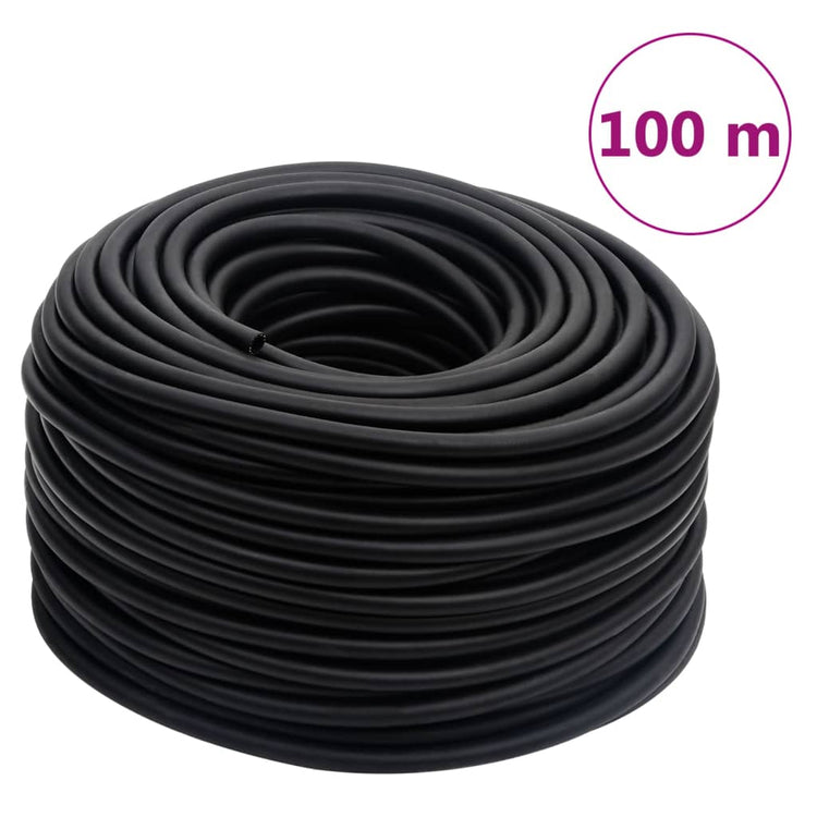 Vidaxl luchtslang hybride 0,6'' 100 m rubber en pvc zwart