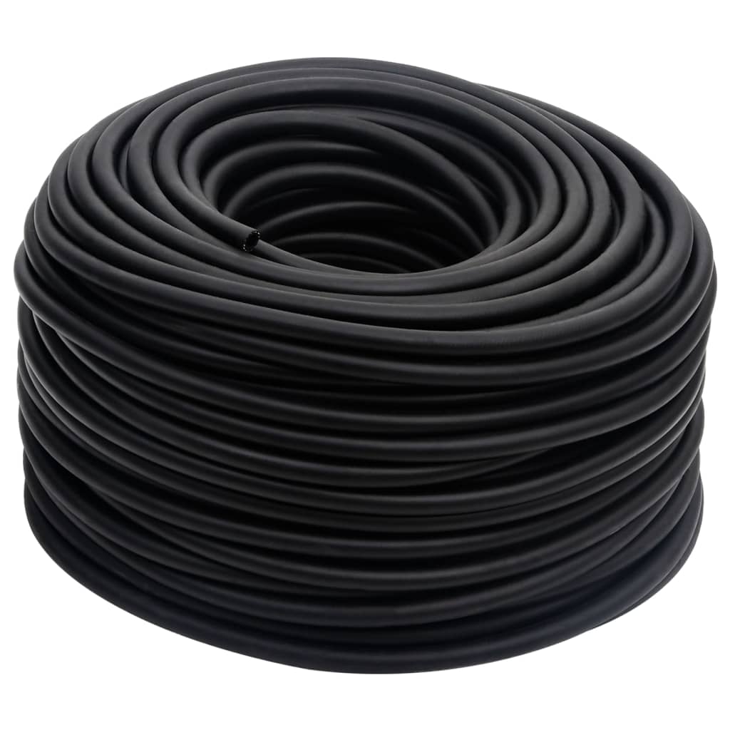 Vidaxl luchtslang hybride 0,6'' 100 m rubber en pvc zwart
