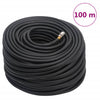 VidaXL Luchtslang hybride 0,6'' 100 m rubber en PVC zwart