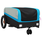Vidaxl fietstrailer 30 kg ijzer zwart en blauw - afbeelding 3