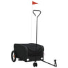Vidaxl fietstrailer 30 kg ijzer zwart