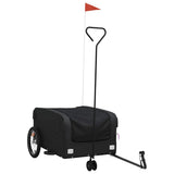 Vidaxl fietstrailer 45 kg ijzer zwart - afbeelding 2
