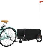Vidaxl fietstrailer 45 kg ijzer zwart - afbeelding 3