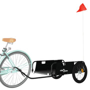Vidaxl fietstrailer oxford stof en ijzer zwart - afbeelding 3
