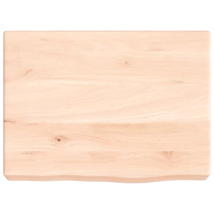 Vidaxl wastafelblad 40x30x(2-6) cm onbehandeld massief hout
