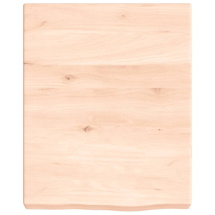 Vidaxl wastafelblad 40x50x(2-6) cm onbehandeld massief hout
