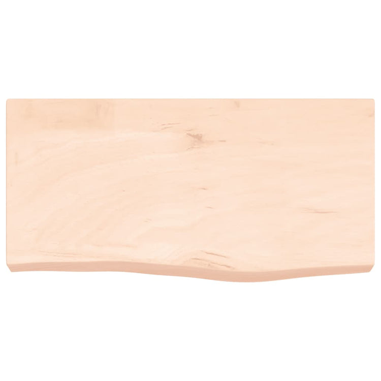 Vidaxl wastafelblad 60x30x(2-6) cm onbehandeld massief hout