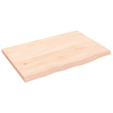 Vidaxl wastafelblad 60x40x2 cm onbehandeld massief hout - afbeelding 2