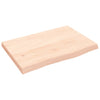 Vidaxl wastafelblad 60x40x(2-4) cm onbehandeld massief hout