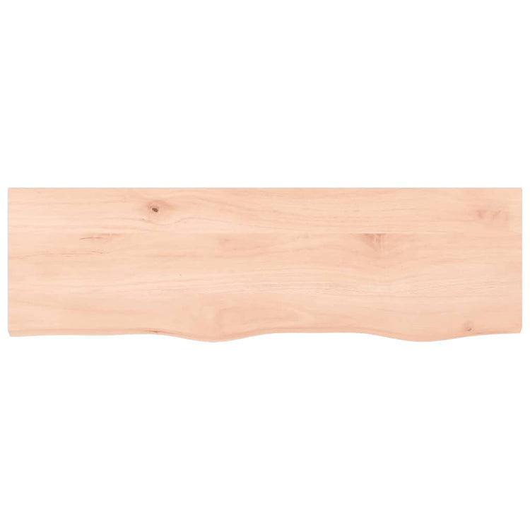 Vidaxl wastafelblad 100x30x(2-4) cm onbehandeld massief hout