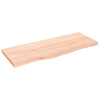 Vidaxl wastafelblad 100x40x(2-4) cm onbehandeld massief hout