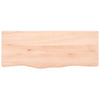 Vidaxl wastafelblad 100x40x(2-6) cm onbehandeld massief hout