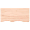 Vidaxl wastafelblad 100x50x(2-4) cm onbehandeld massief hout
