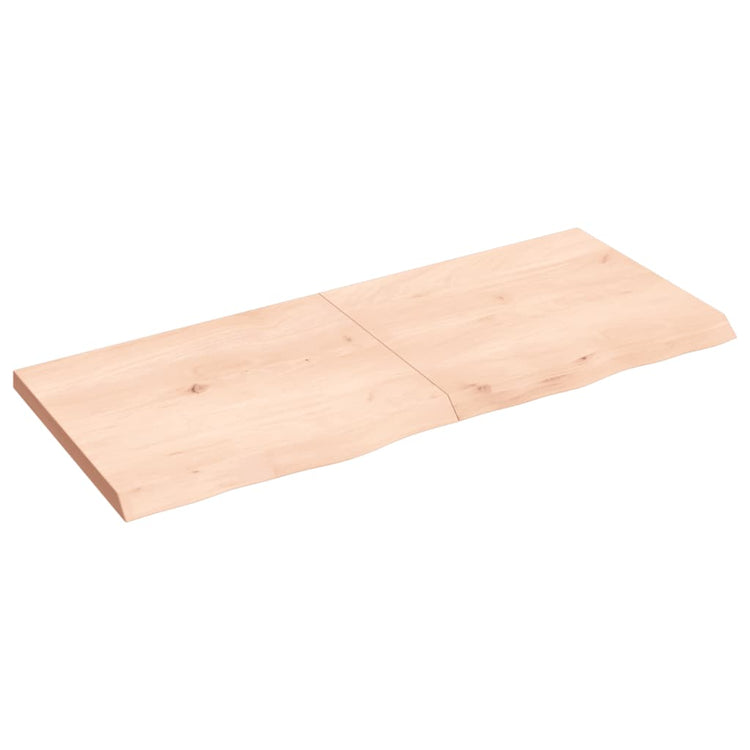 Vidaxl wastafelblad 120x50x(2-4) cm onbehandeld massief hout