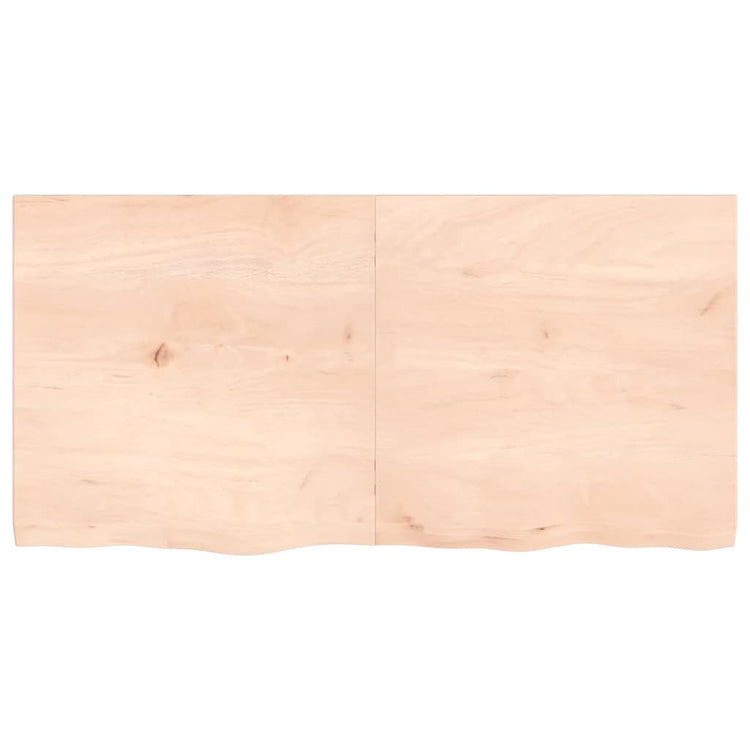 Vidaxl wastafelblad 120x60x(2-4) cm onbehandeld massief hout