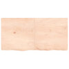 Vidaxl wastafelblad 120x60x(2-6) cm onbehandeld massief hout