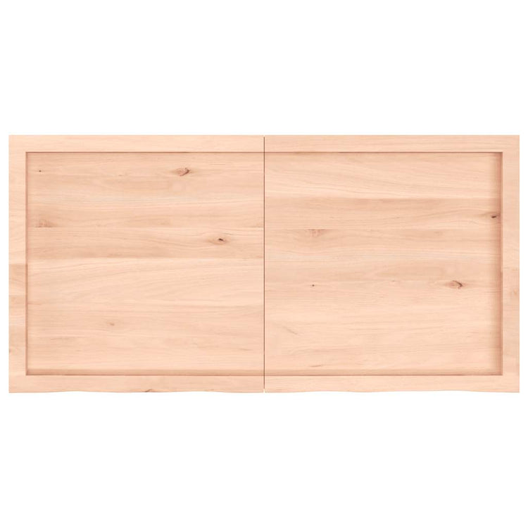 Vidaxl wastafelblad 120x60x(2-6) cm onbehandeld massief hout