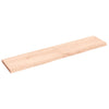 Vidaxl wastafelblad 140x30x(2-4) cm onbehandeld massief hout