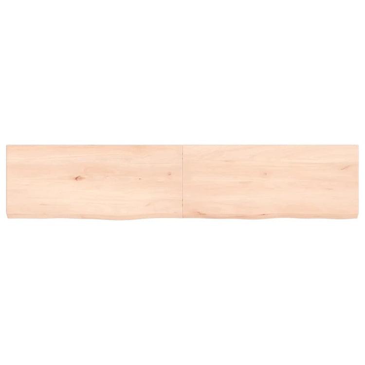 Vidaxl wastafelblad 140x30x(2-4) cm onbehandeld massief hout